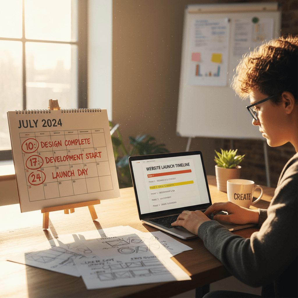 Fast website project timeline