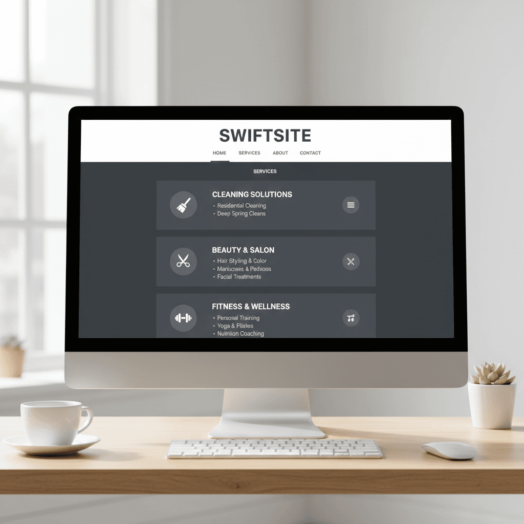 Service pages showcase