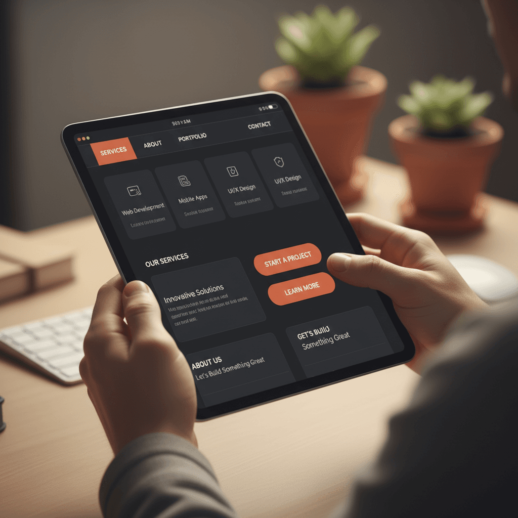 Responsive mobile website design