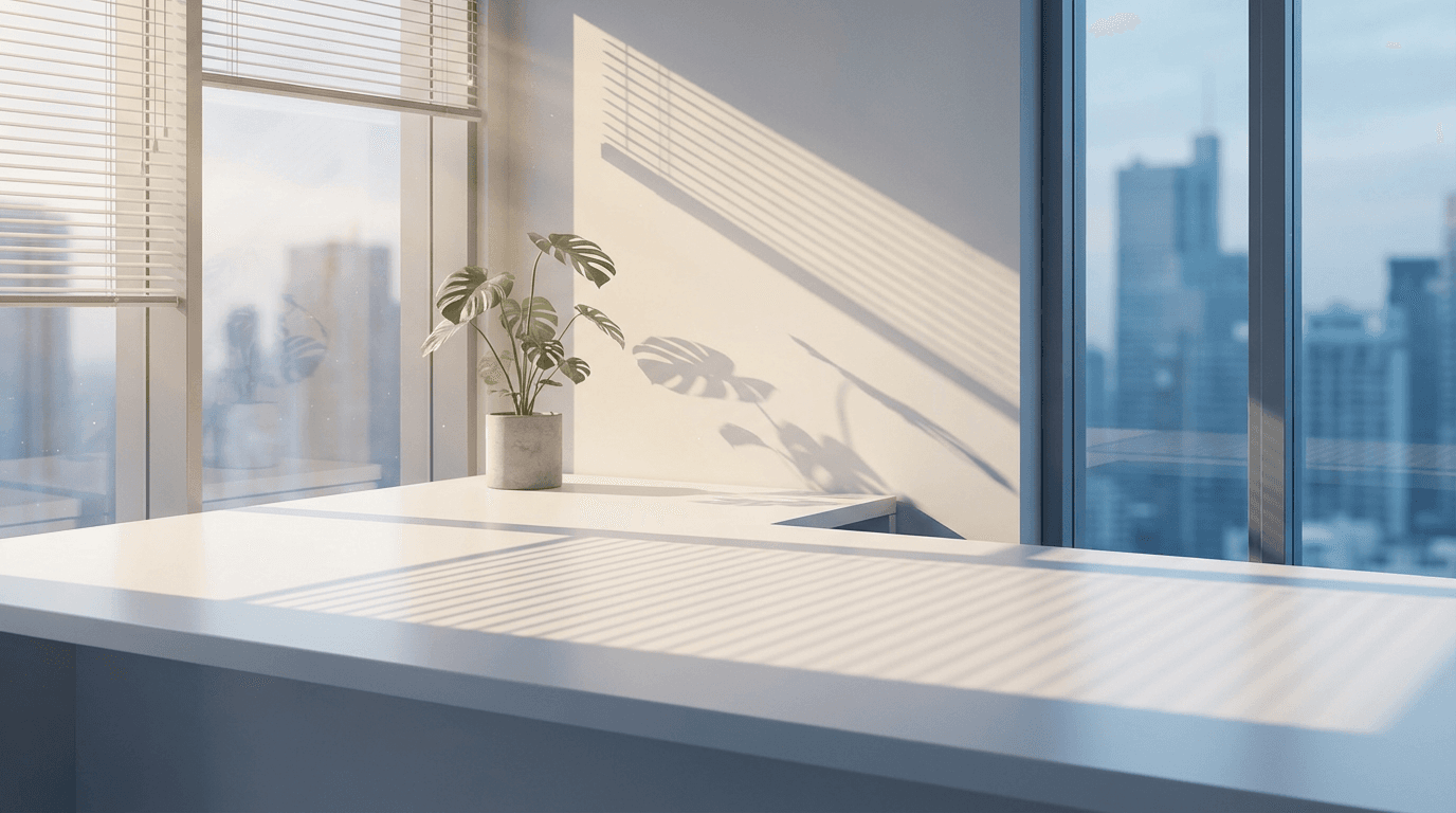 Professional cleaning service website on desktop screen